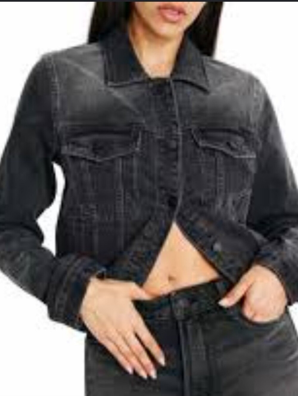 NWT Good AMERICAN XL DENIM JACKET
